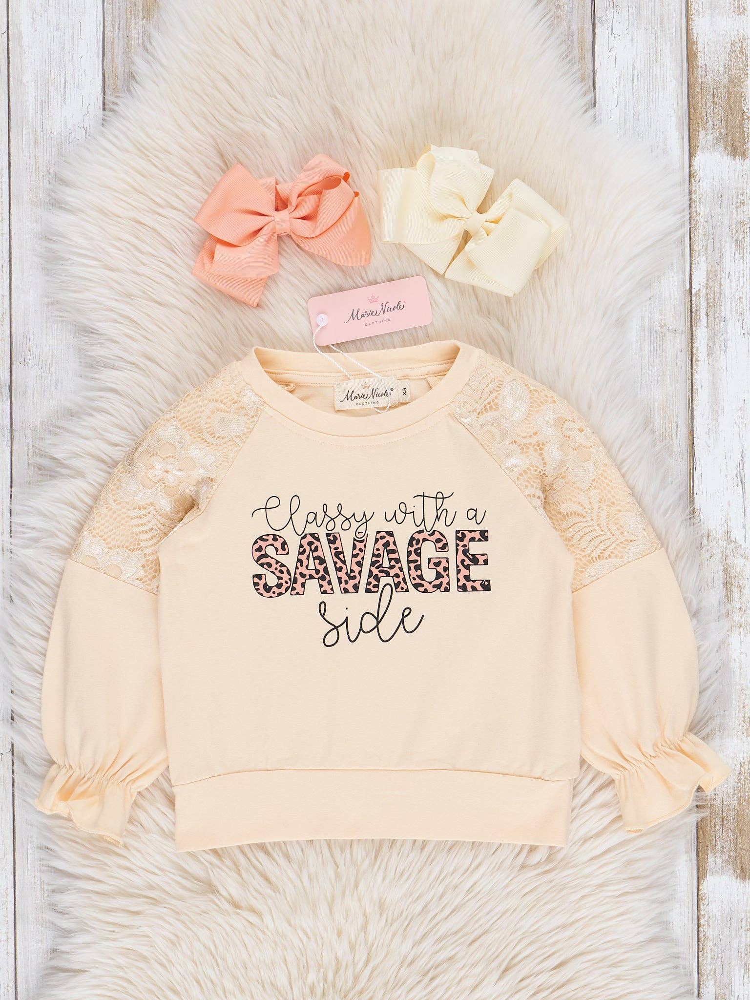Lace & Leopard Classy Savage Shirt