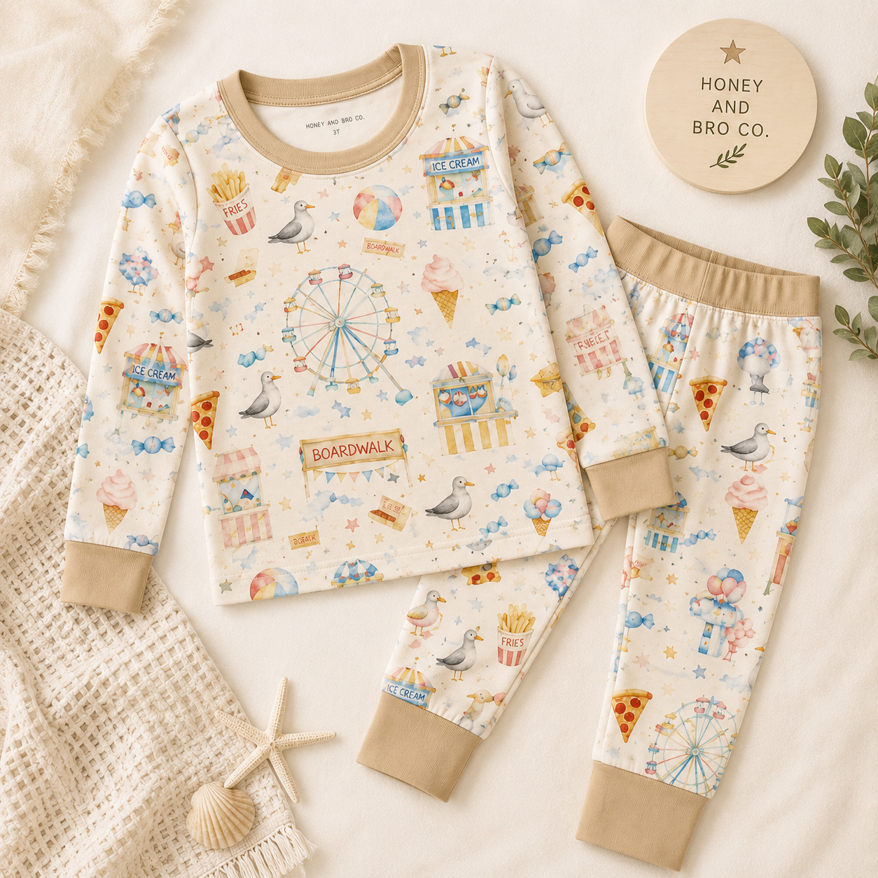 Boardwalk Baby Luxury TENCEL™ Lyocell Toddler Pajama Set