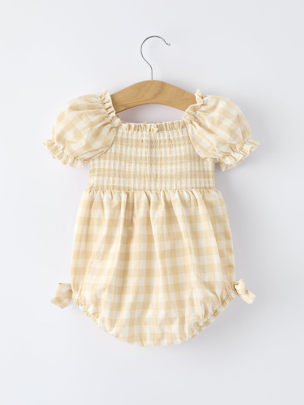 Mommy & Me Plaid Girl Romper