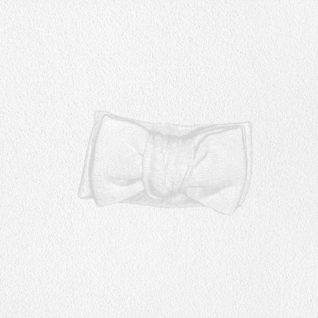 Knit Bow Headband | Textured Cloud