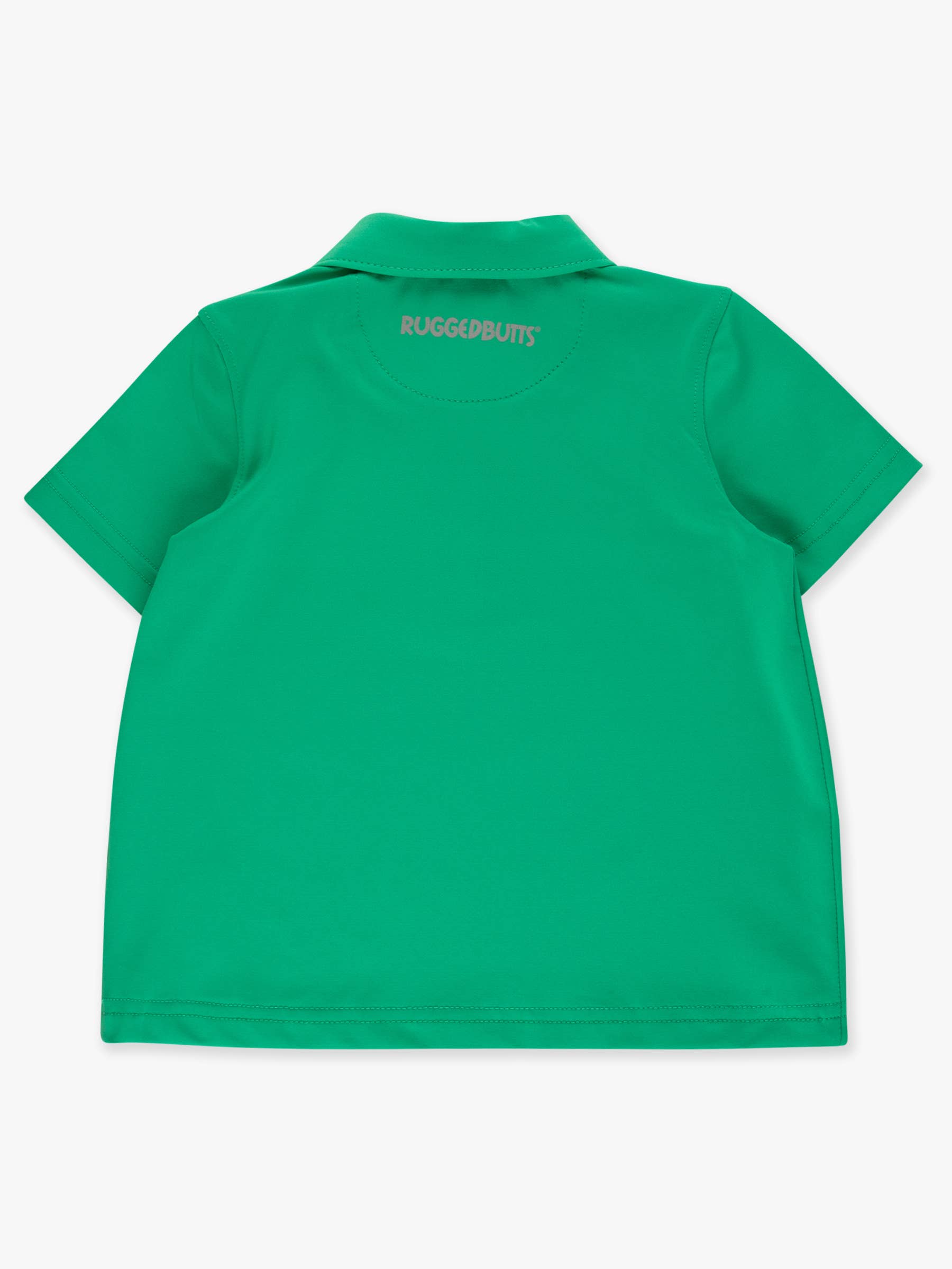 Boys Bright Green Knit Short Sleeve Performance Polo