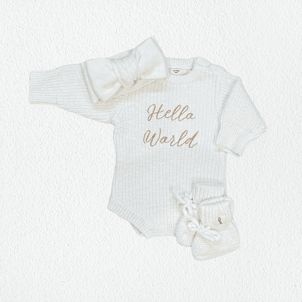 Hello World Coming Home Romper