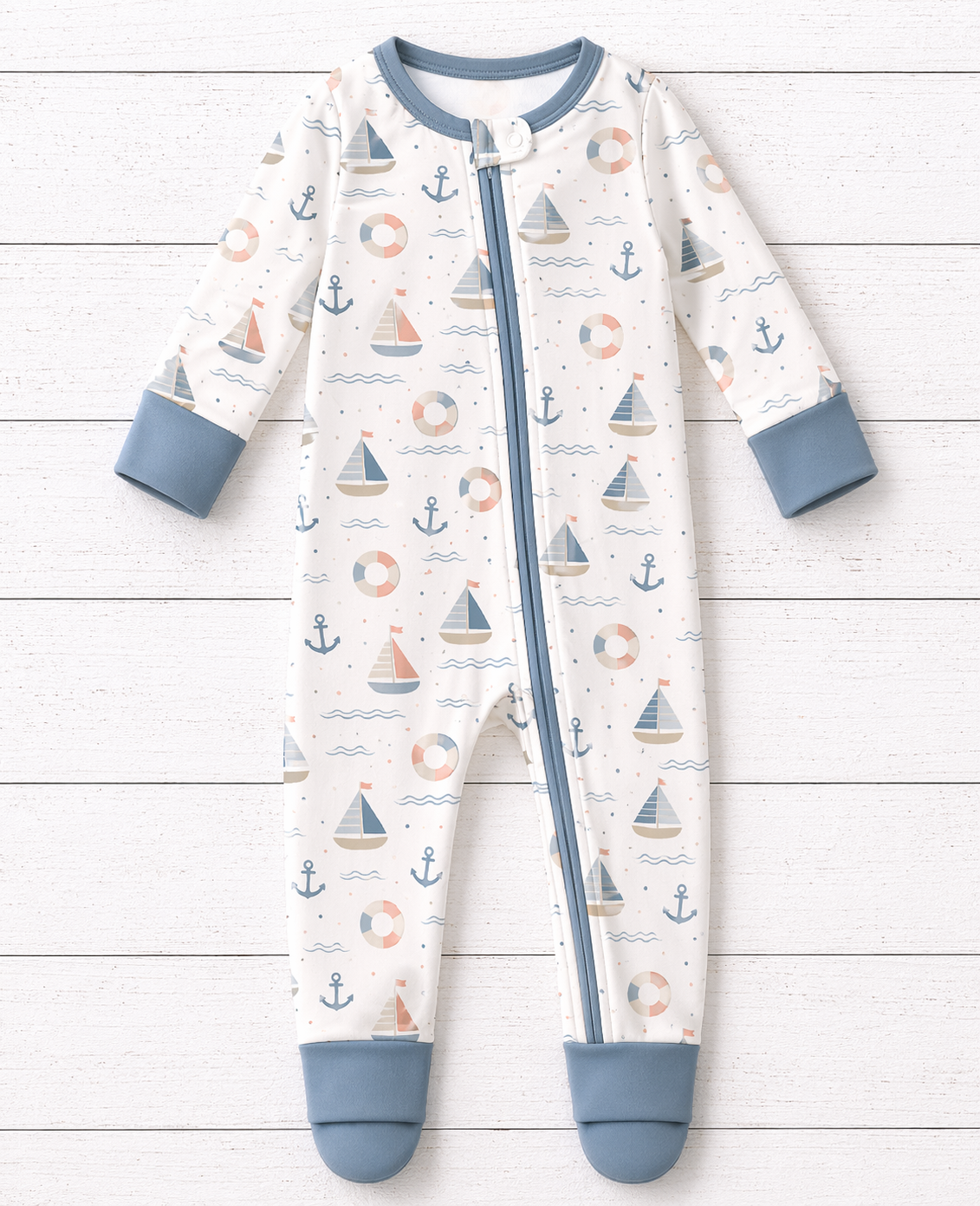 Harbor Dreams Luxury Bamboo Zippy Sleeper | Soluna