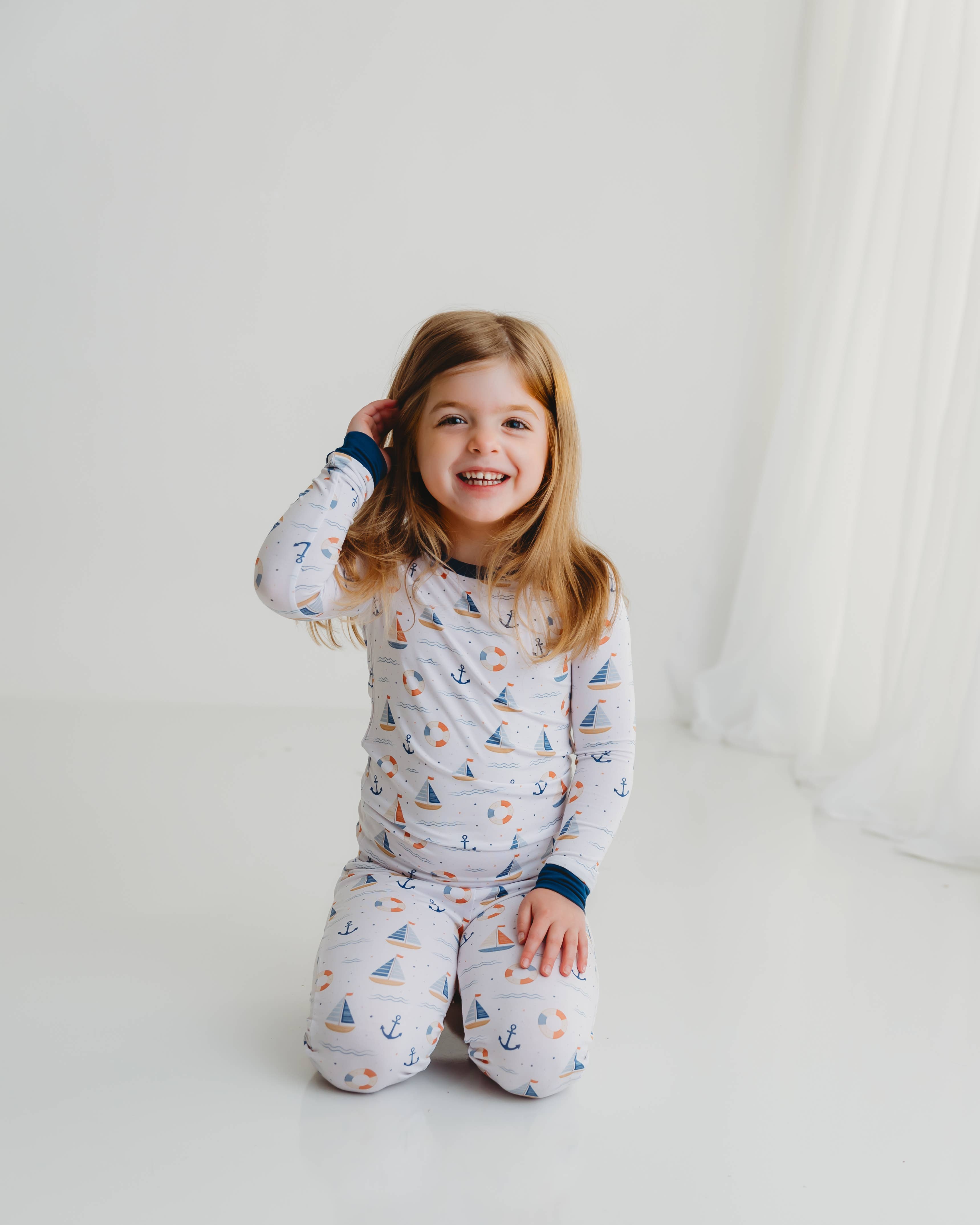Harbor Dreams Luxury Bamboo Toddler Pajama Set | Soluna™