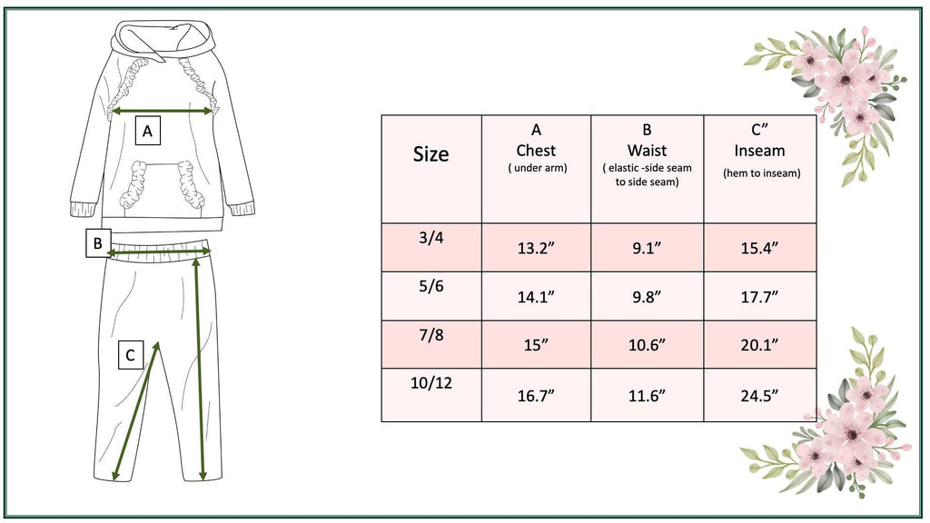 Kids Pink Blush Ruffle Hoodie Top