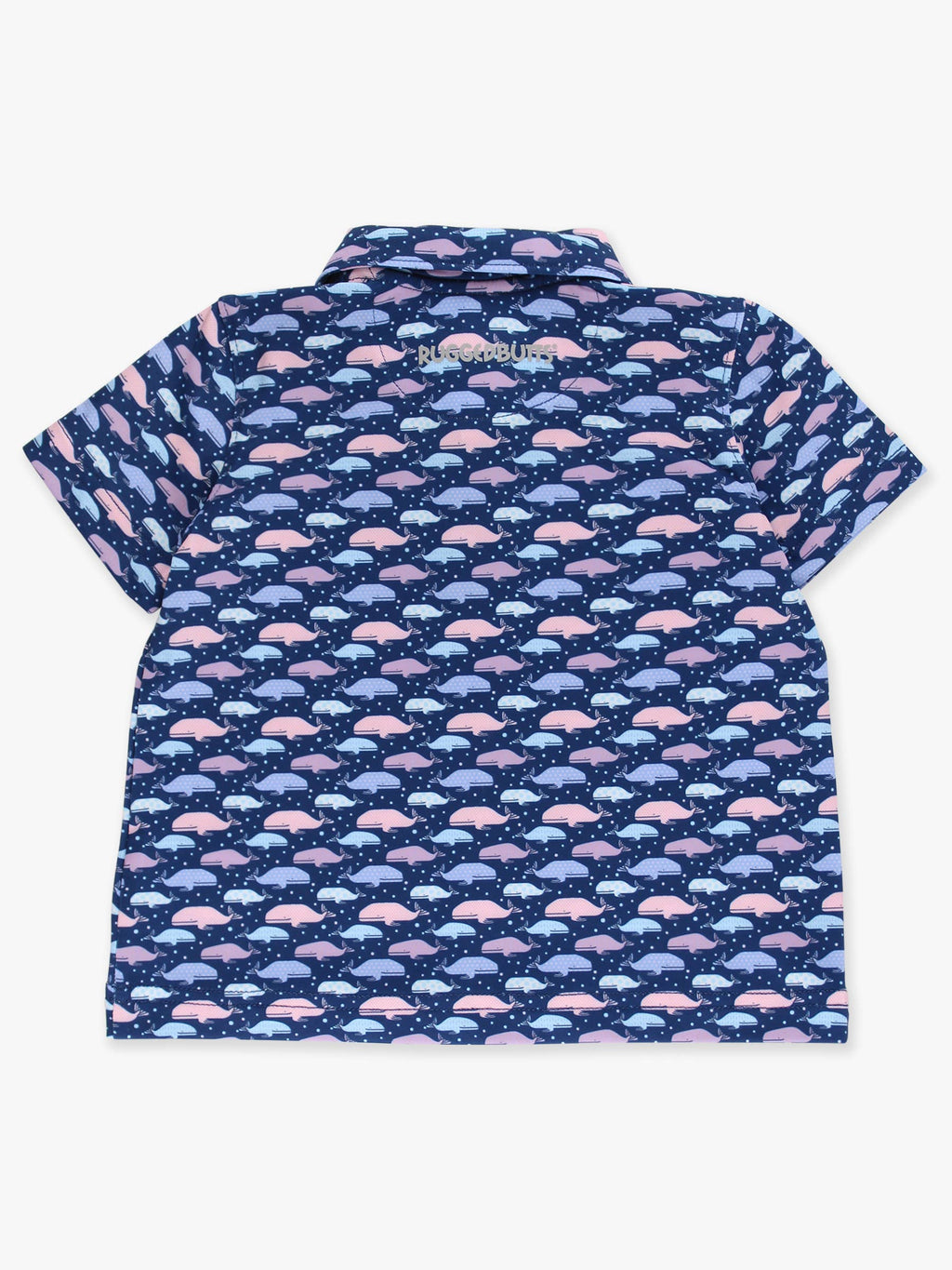 Boys Tiny Whale Harbor Knit Short Sleeve Performance Polo