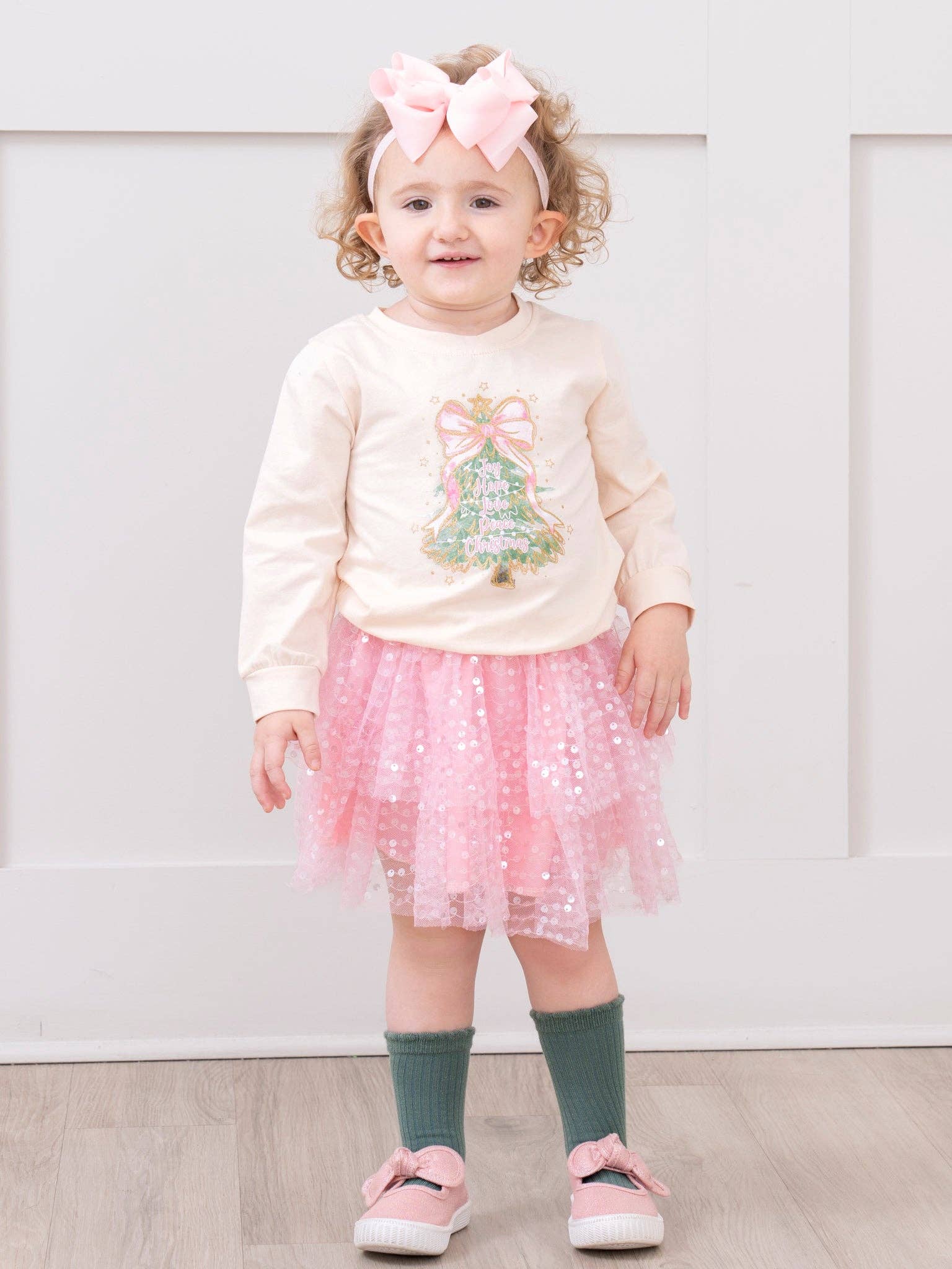 Twinkle Tree & Glitz Tulle Skirt Outfit
