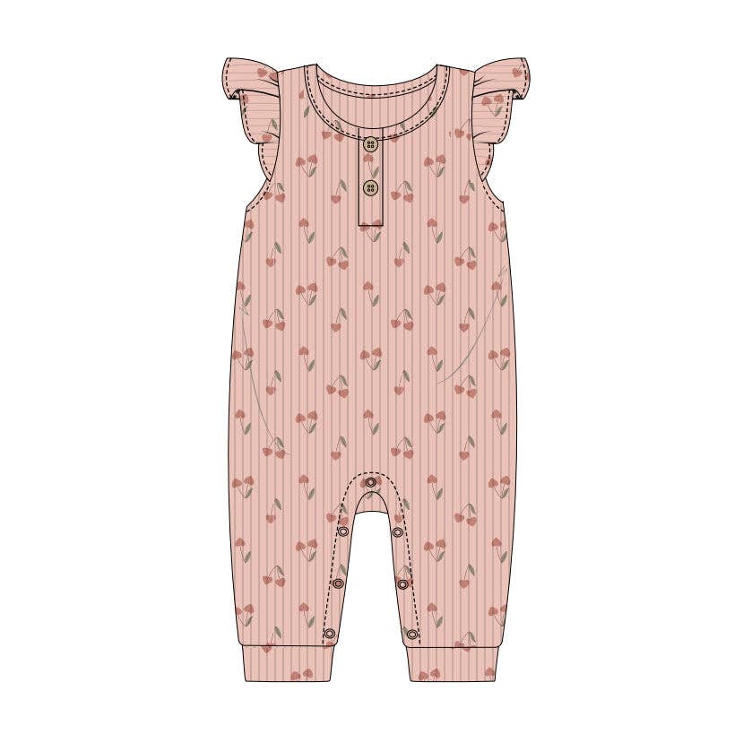 2 Piece Sleeveless Willow + Whimsy Coverall & Headband Set