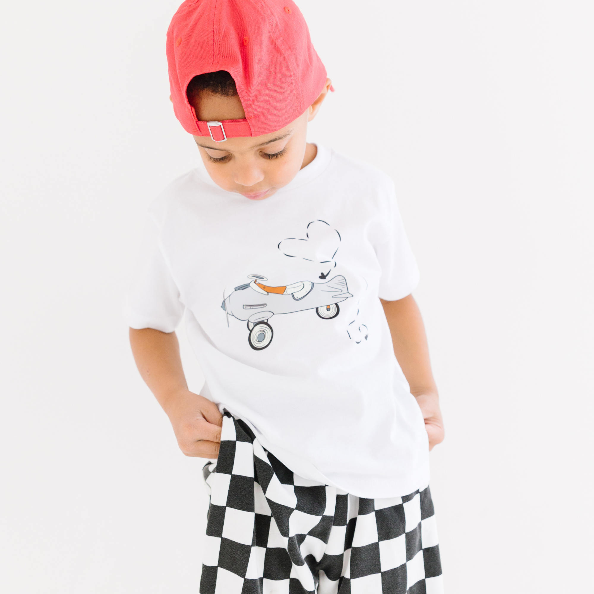 Love is in the Air Airplane Valentines Day Kids Shirt