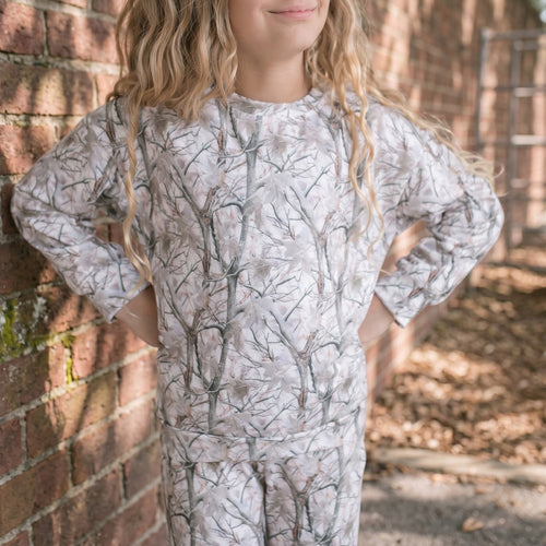 Ava Woodland Camo Sweat Set