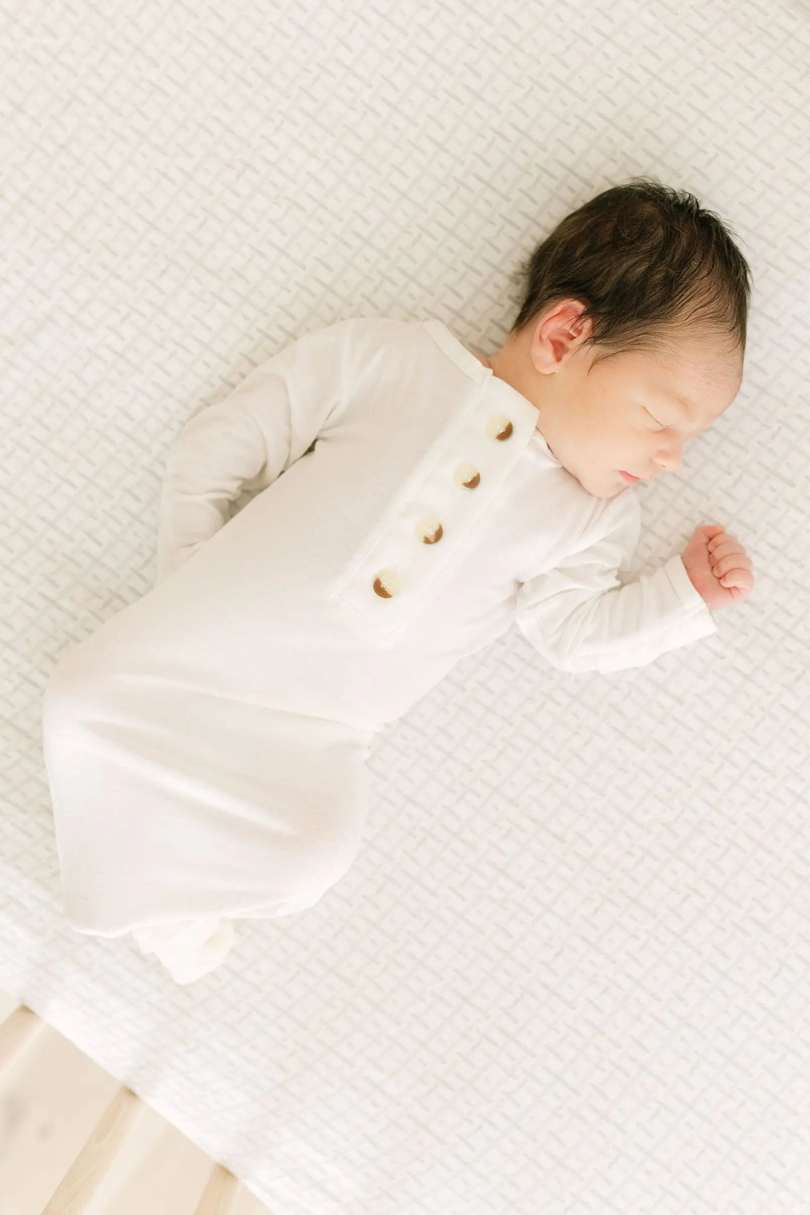 Baby Gowns, Newborn Gowns, Preemie Baby Clothes - White