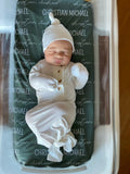 Baby Gowns, Newborn Gowns, Preemie Baby Clothes - White