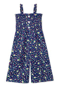 GKD-3103B-L31 Girl's Romper w/ Smocking & Side Pockets