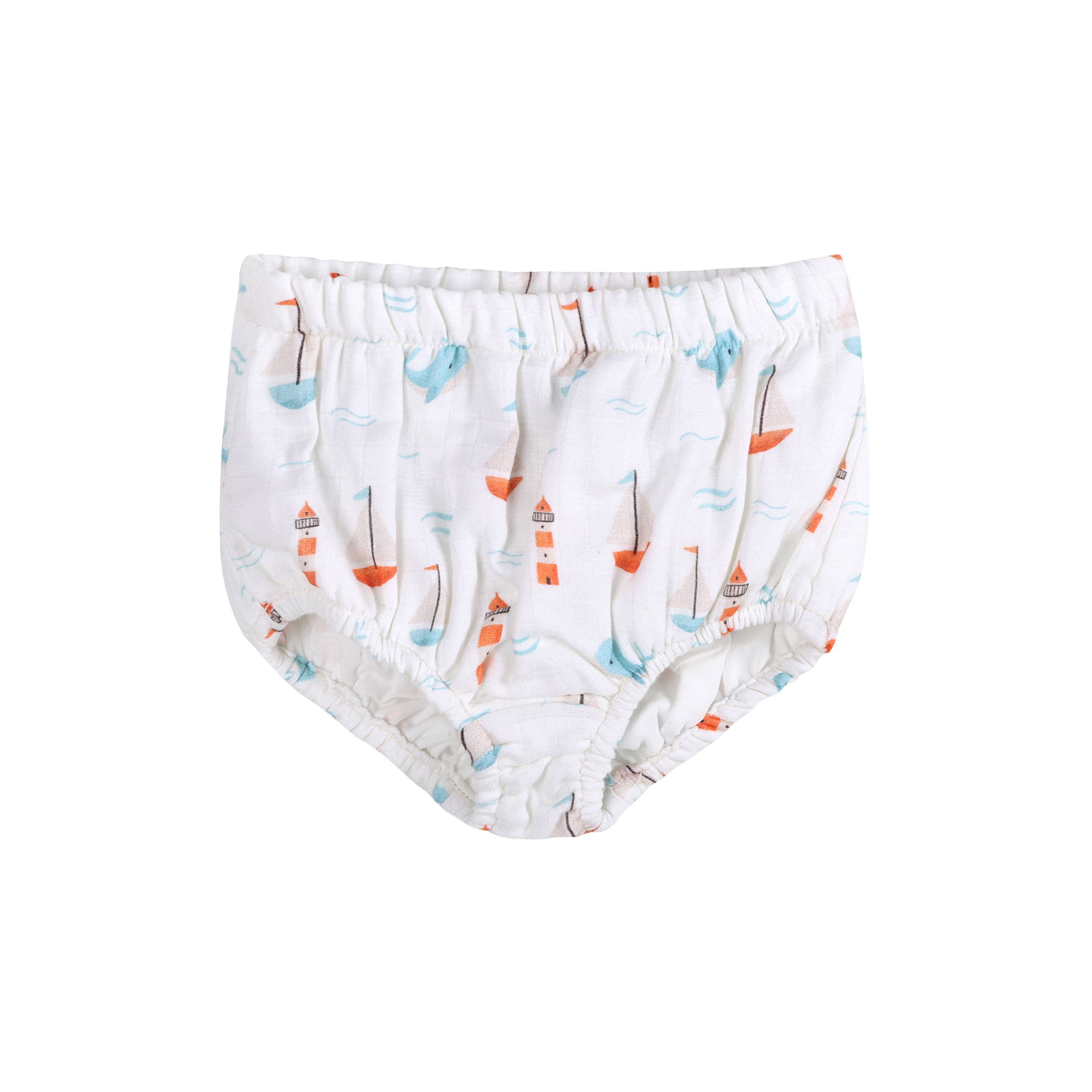Sailboat Baby Dress + Bloomer (Organic Muslin)