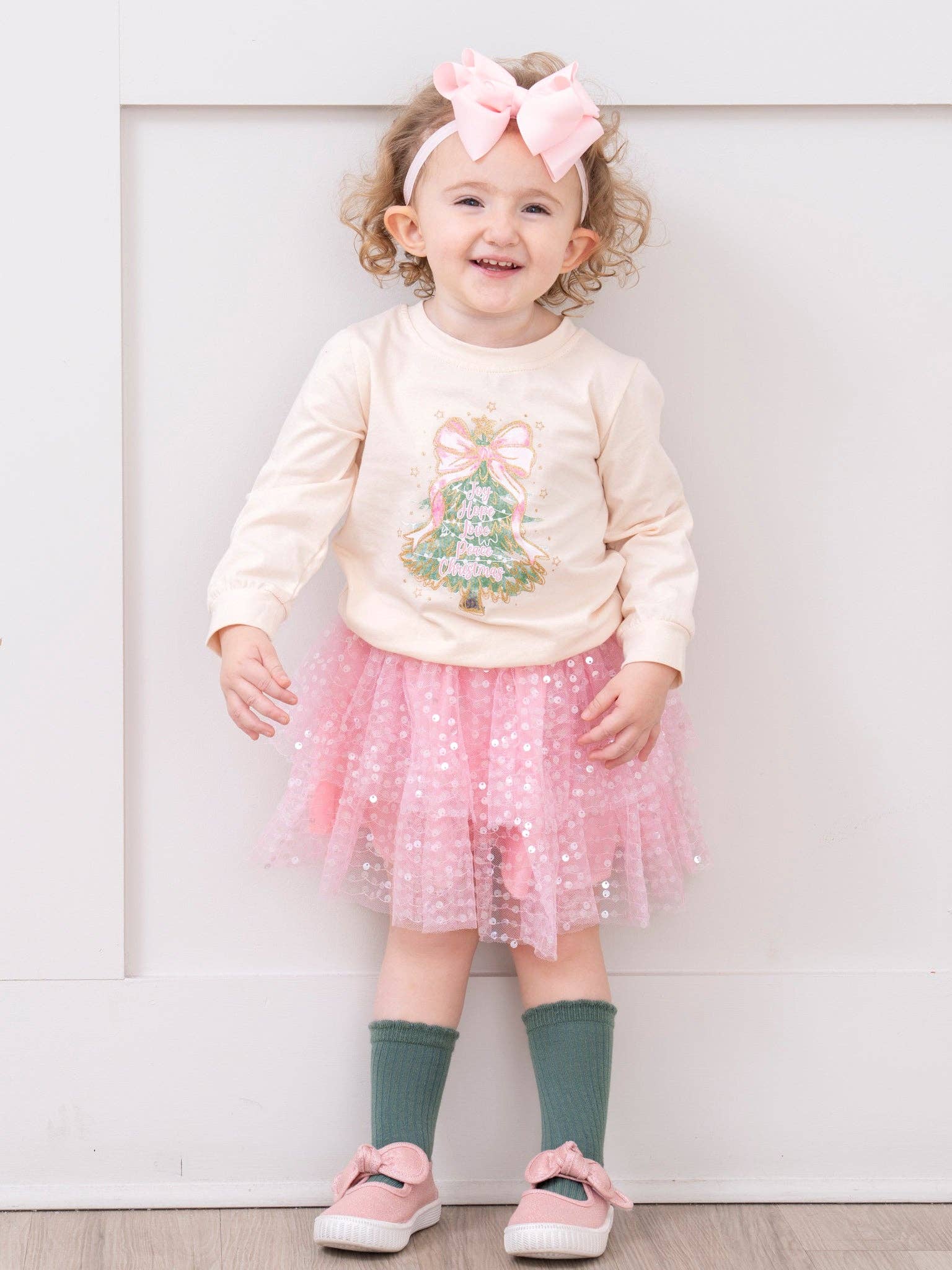 Twinkle Tree & Glitz Tulle Skirt Outfit