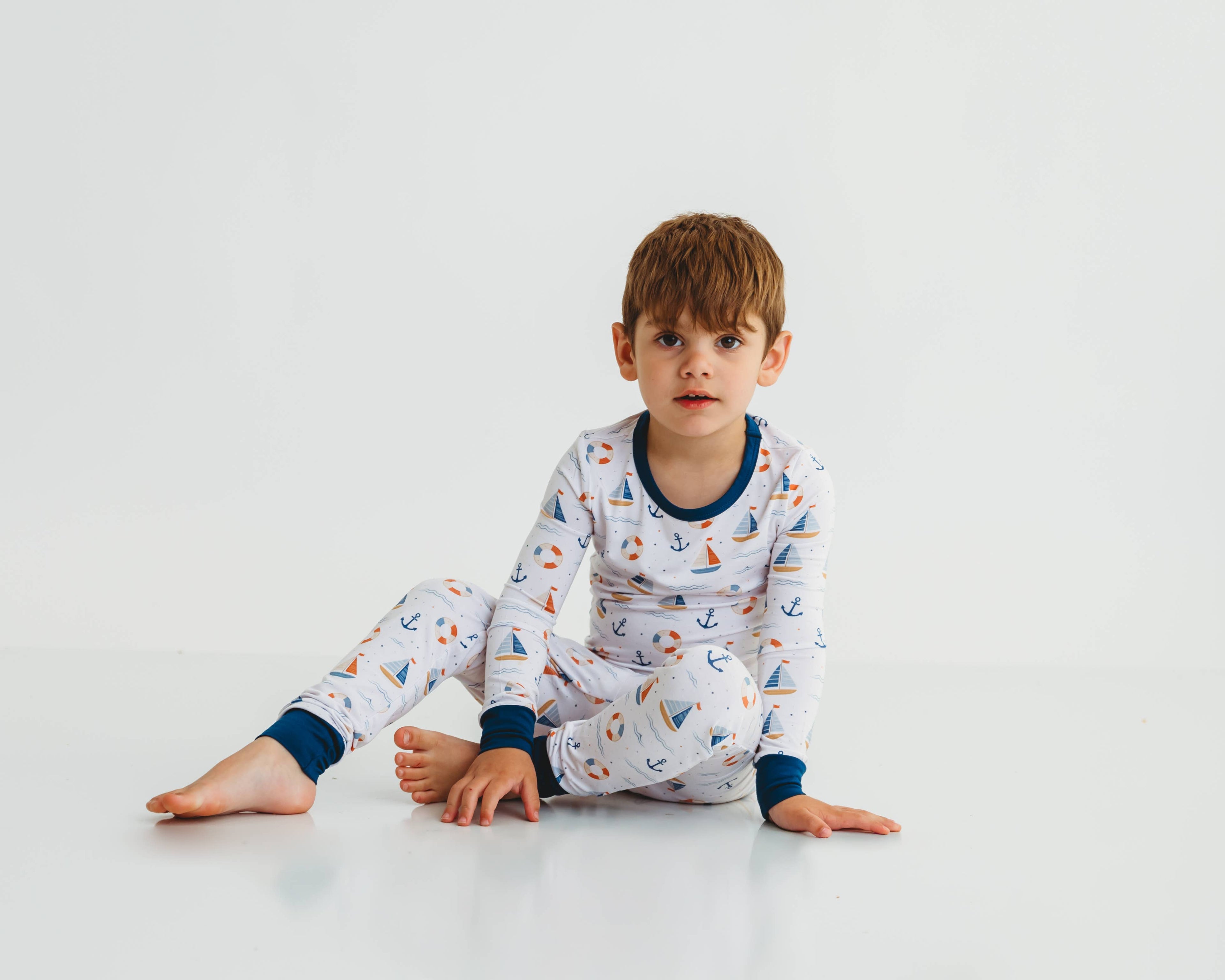 Harbor Dreams Luxury Bamboo Toddler Pajama Set | Soluna™
