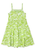 GKD-3154B-YU112 Girl's Maxi Dress w/ Back Smocking